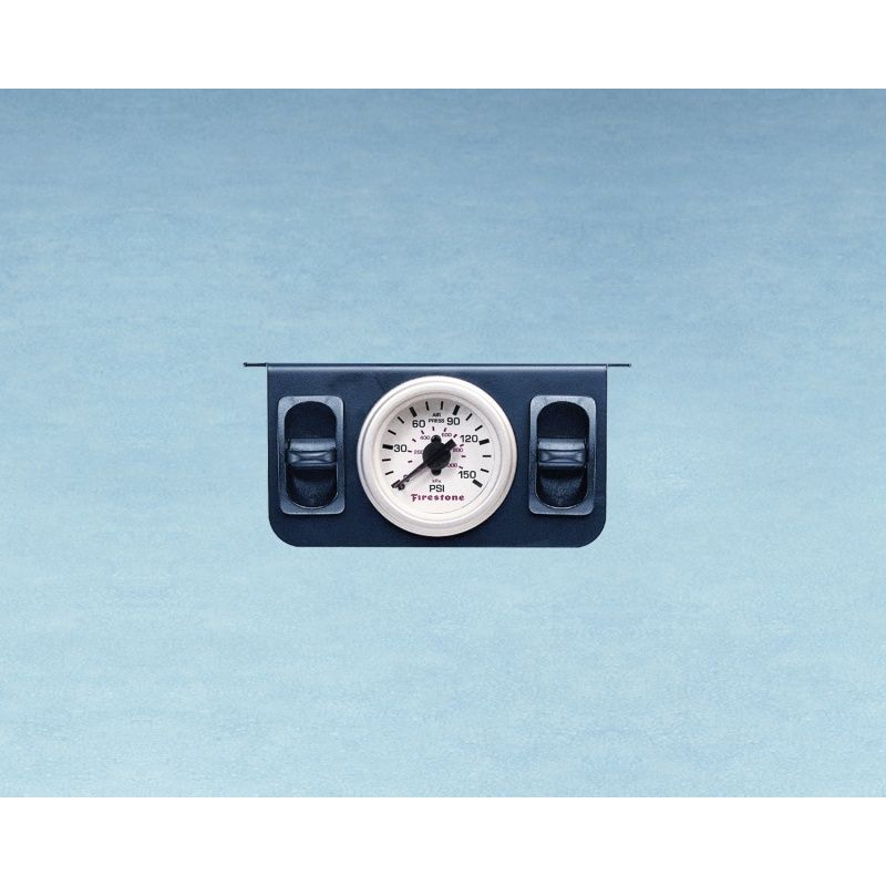 Firestone 2241 Air Adjustable Leveling Pneumatic Control Panel w/Dual Gauge 0-150psi - White (WR17602241)