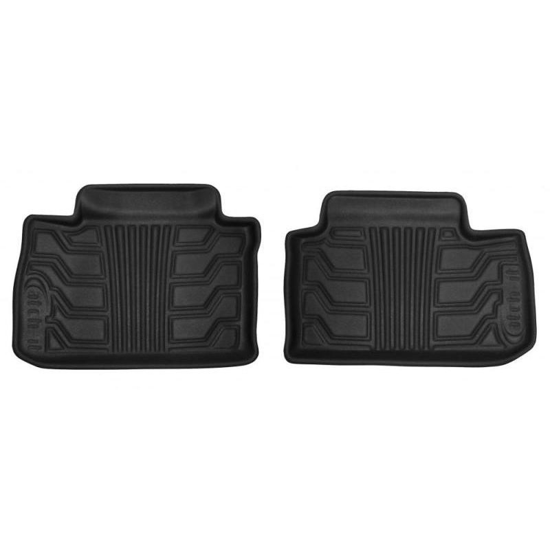 Lund 11-17 Ford Explorer (2nd Row) Catch-It Floormats Rear Floor Liner - Black (2 Pc.)