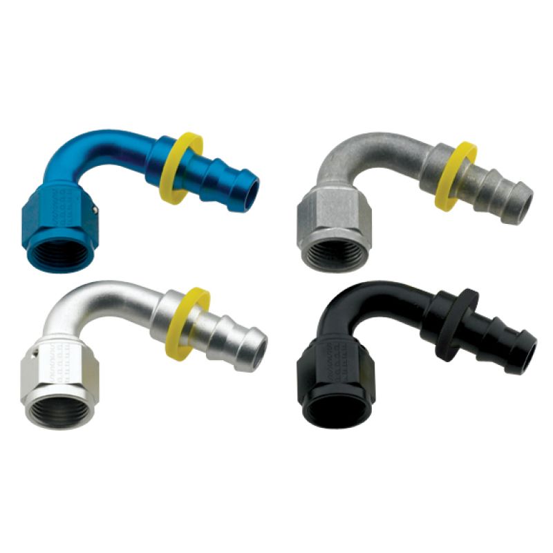 FRAGOLA FRG212006-BL Hose Fitting #6 120 Deg Push Lock Black