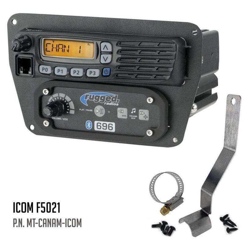 Rugged Radios MT-CANAM-MOT Can-Am Commander Intercom and Radio Mount Motorola CM300D / Vertex VX2200