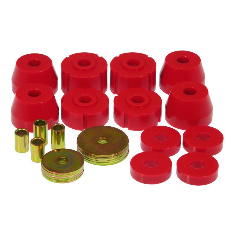 Prothane 72-85 Dodge Truck Body Mounts - Red