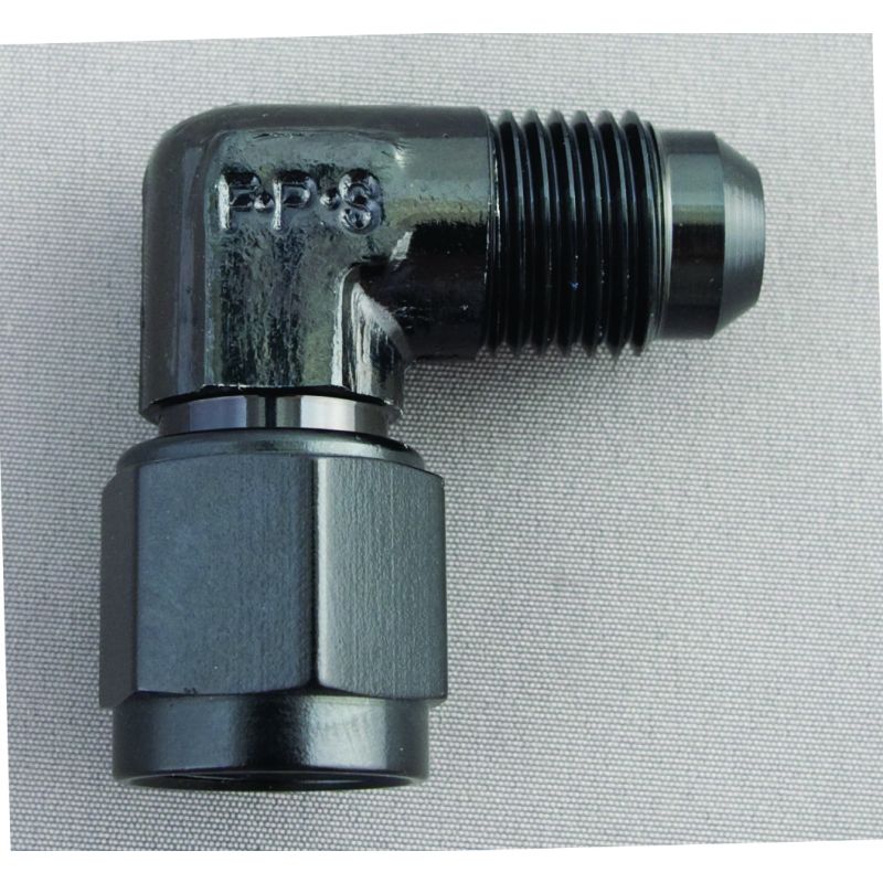 FRAGOLA FRG498103-BL #6 Female Swivel to Male 90 Degree Fitting Black