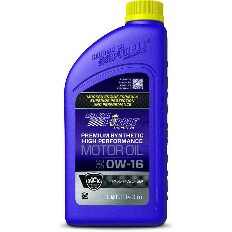 Royal Purple 06016 High Performance Ultra-Low Viscosity 0W-16 Motor Oil - 1 Quart
