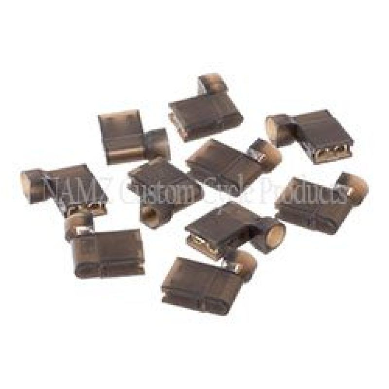 NAMZ NIS-BFC .25in Female Black Flag Terminal - 10 Pack (HD 9898)