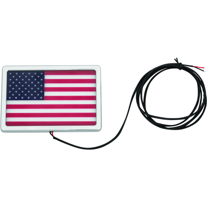 Kuryakyn 2891 Freedom Flag LED 4in X 6in Chrome