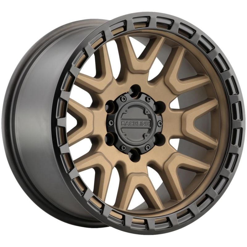 Raceline 953BZ Krank 16x8in / 5x114.3 BP / 0mm Offset / 72.62mm Bore - Bronze Wheel