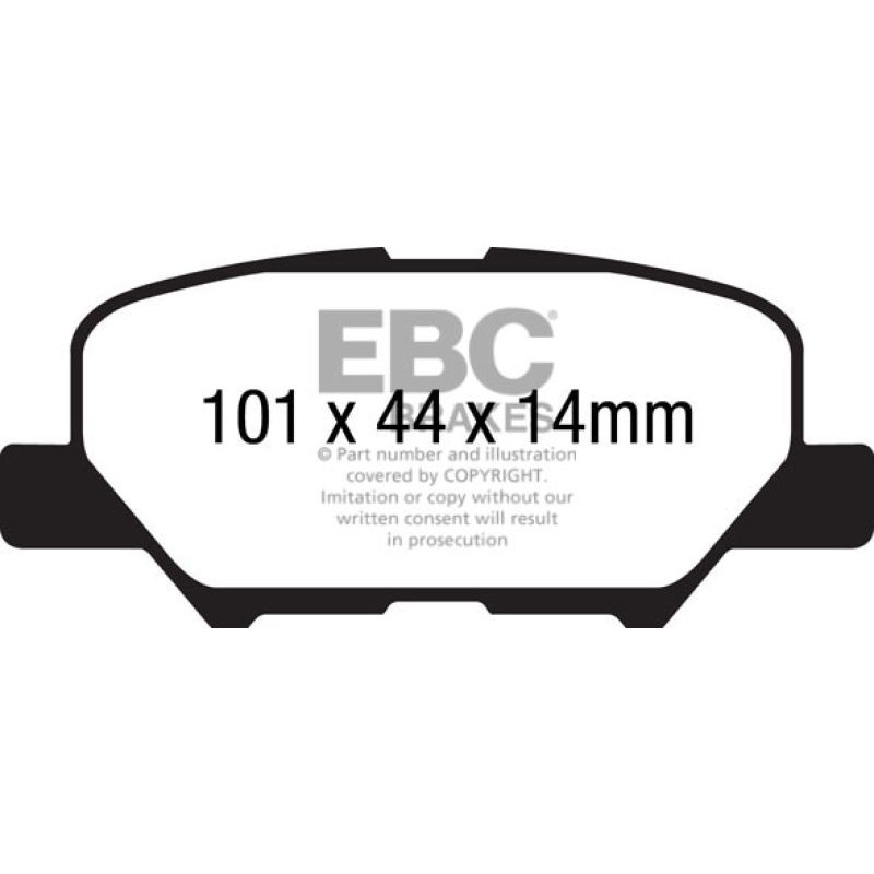 EBC UD1679 14+ Mazda 3 2.0 (Mexico Build) Ultimax2 Rear Brake Pads