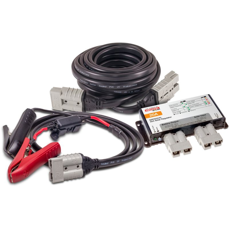 REDARC SRPA20-VP Solar Regulator & Cable Value Pack (SRC0015 & SRPA0240) - 20A