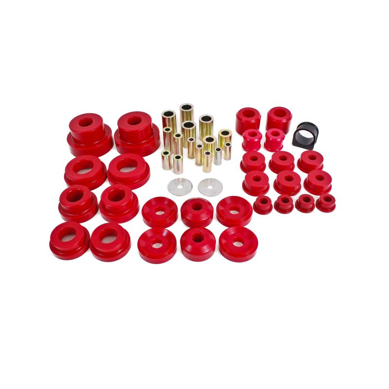 BMR 10-13 5th Gen Camaro Pro Version Total Suspension Bushing Kit (BK030/BK021/BK022) - Black/Red