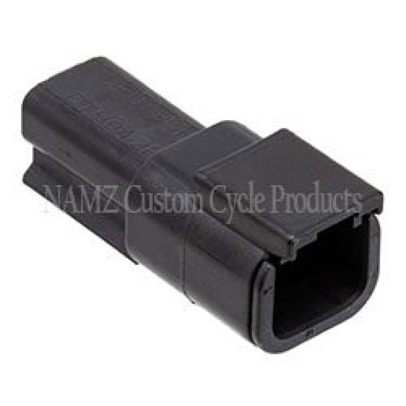 NAMZ MDR-2B Deutsch DTM 2-Position Receptacle w/2 Stamped Terminals & Wedgelock - Black (HD 74102-98BK)