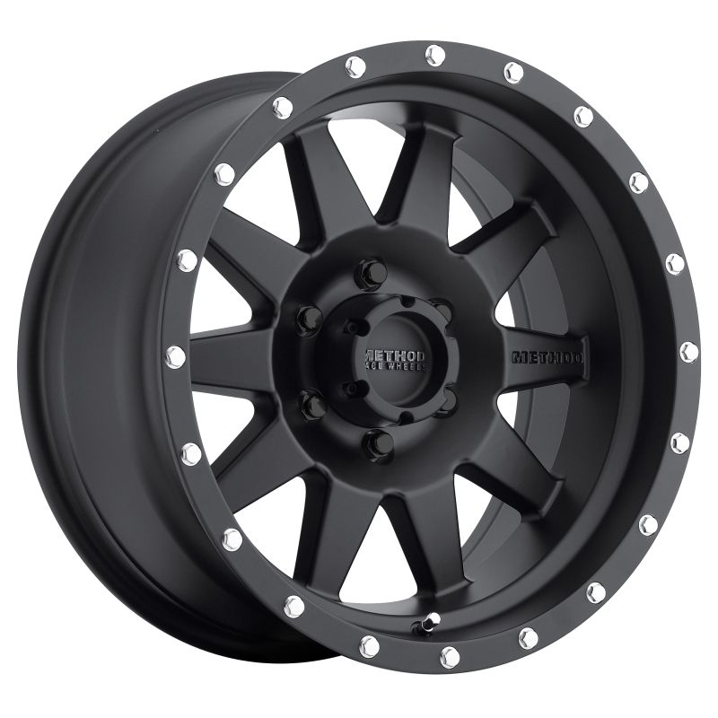 Method Wheels MR30167060500 Method MR301 The Standard 16x7 0mm Offset 6x5.5 108mm CB Matte Black Wheel