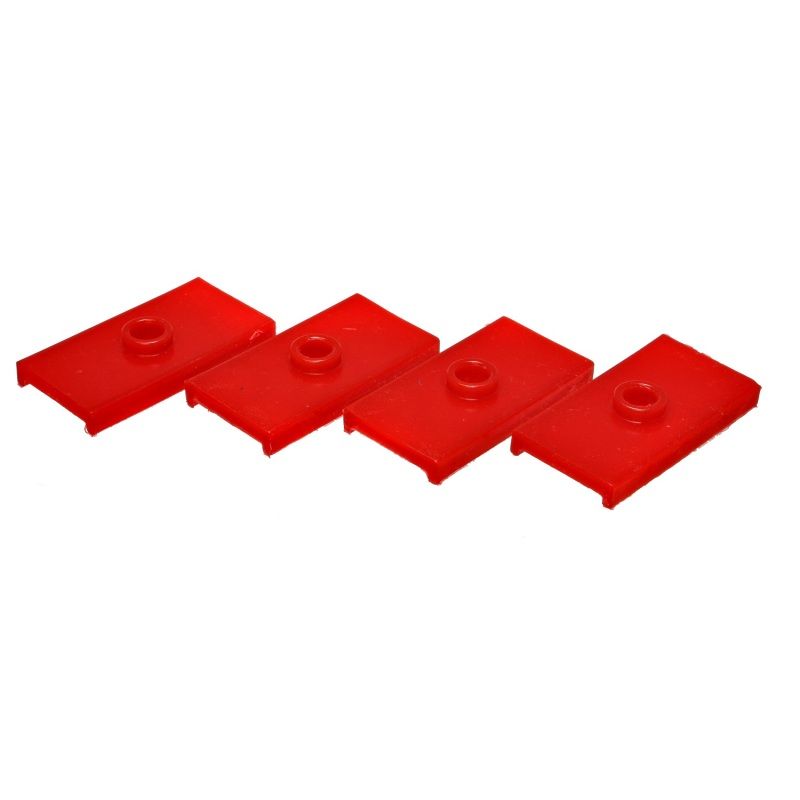 Energy Suspension 62-80 MG MGB Red Rear Leaf Spring Pad Set