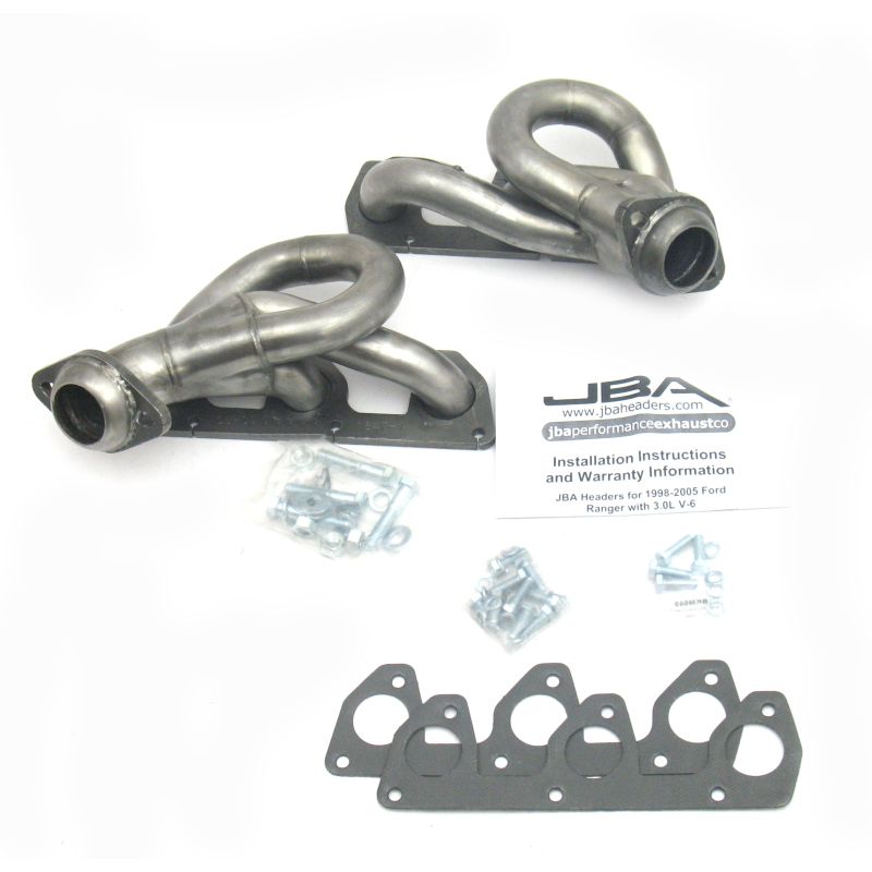 JBA 1647S-1 02-08 Ford Ranger 3.0L V6 w/o EGR 1-1/2in Primary Raw 409SS Cat4Ward Header