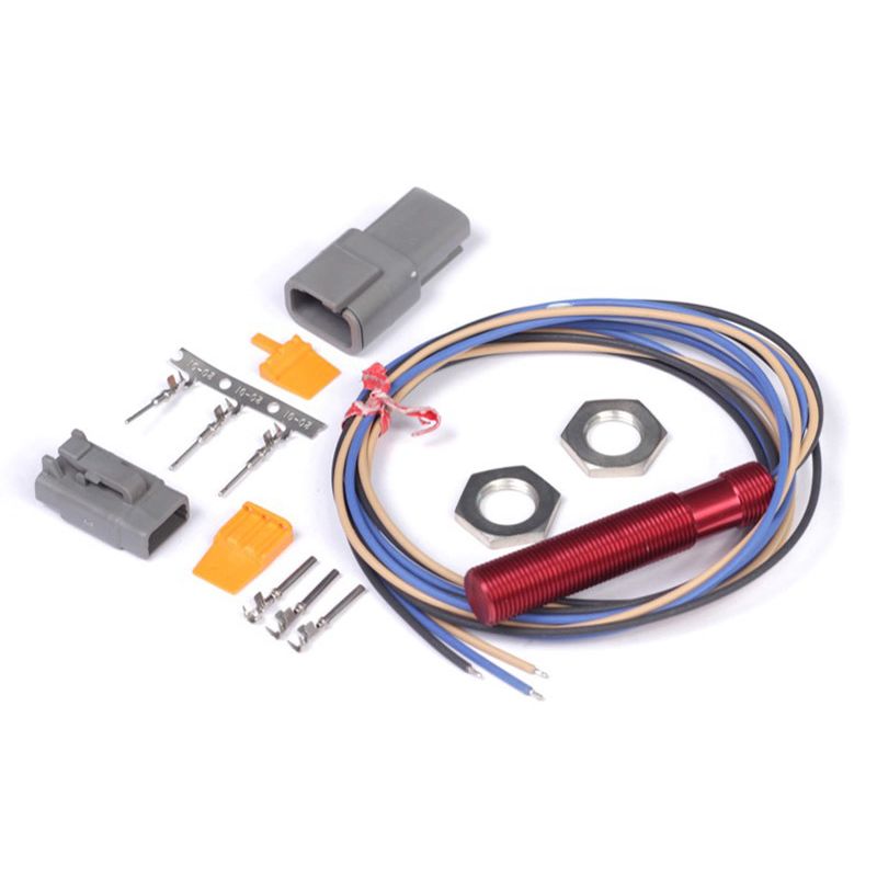 Haltech HT-010610 Red Single Channel Hall Effect Sensor M12x1.0 (Wheel Speed/Crank/Cam)