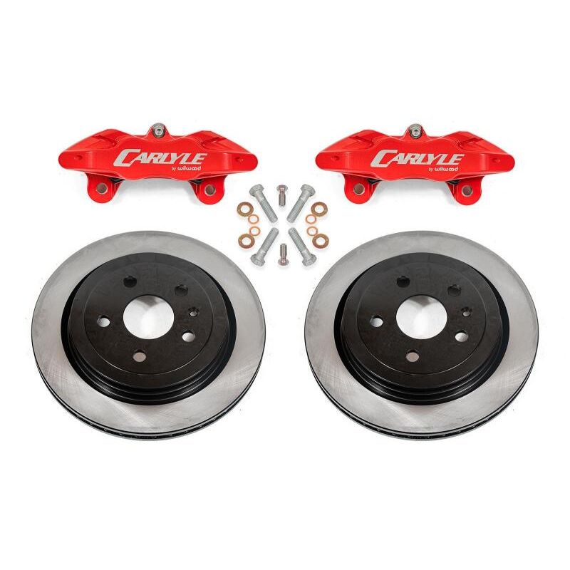 BMR Suspension DBK351 BMR 14-17 Chevrolet SS Brake Kit For 15in Conversion Solid Rotors Red Calipers