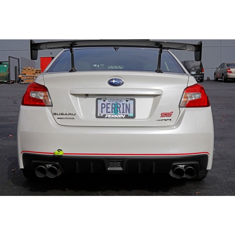 Perrin 15-19 Subaru WRX/STI Tow Hook Kit (Rear) - Neon Yellow