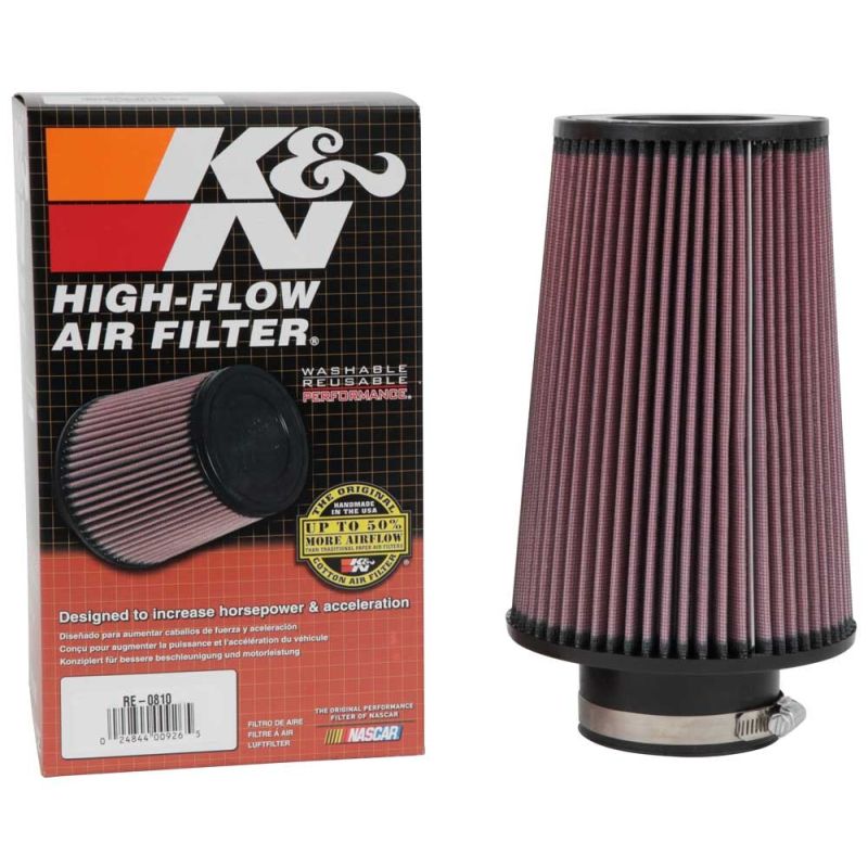 K&N RE-0810 Universal Clamp-On Air Filter