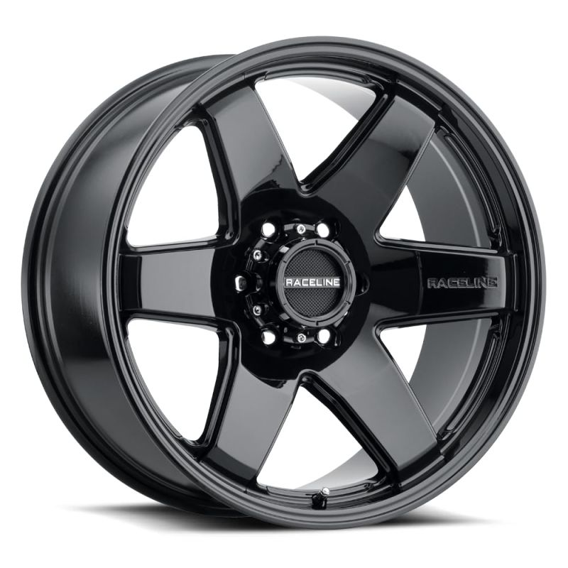 Raceline 942B Addict 18x8in / 6x139.7 BP / 15mm Offset / 106.1mm Bore - Gloss Black Wheel