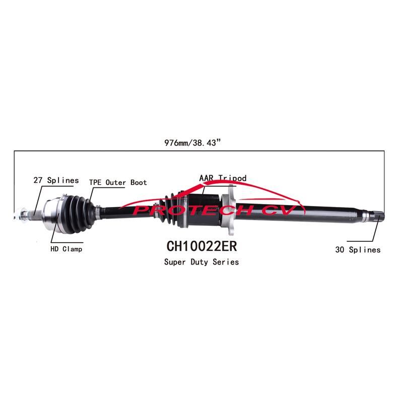 PROTECH AXLES CH10022ER CV Axle Assembly