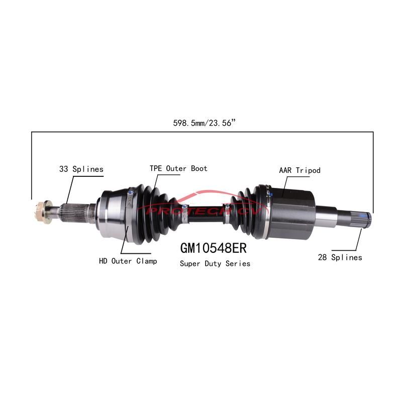 PROTECH AXLES GM10548ER CV Axle Assembly