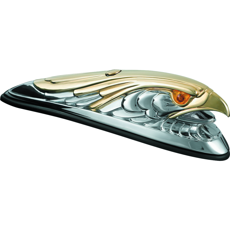 Kuryakyn 9026 Eagle Fender Ornament Chrome