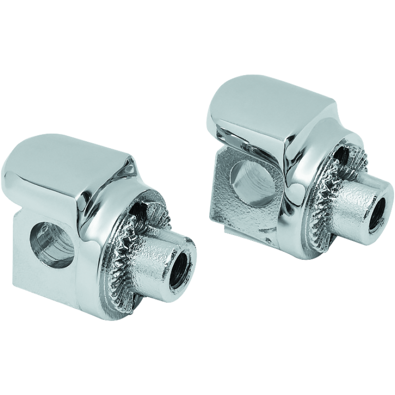 Kuryakyn 8894 Non-Pivot Splined Peg Adapter Harley-Davidson Models Chrome