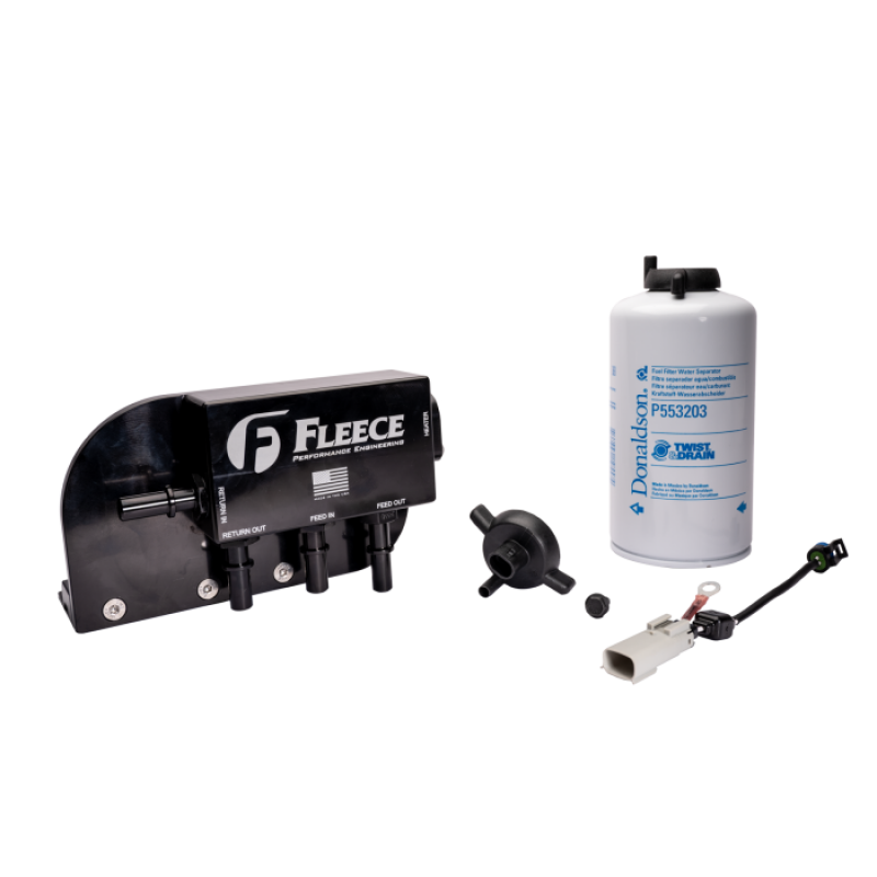 Fleece Performance FPE-FMC-UBFA-1724 17-24 Ford F250-550 Powerstroke Under Bed Fuel Filter Assembly