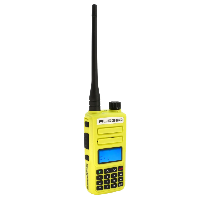 Rugged Radios GMR2-PLUS-HV Rugged GMR2 PLUS - GMRS / FRS Two Way Handheld Radio Safety Yellow