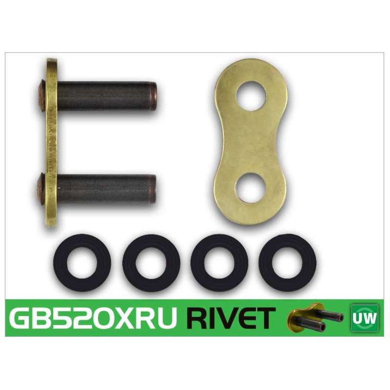 RK Chain GB520XRU-RL GB520XRU-RIVET - Gold