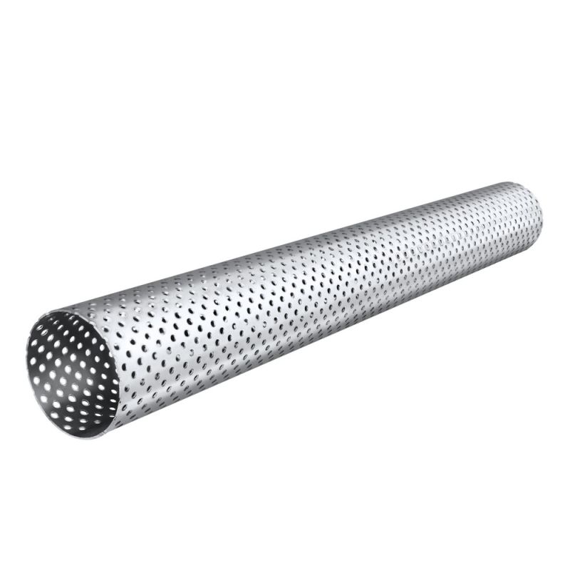 FORTLUFT 4401302 Exhaust Perforated Pipe Stainless Steel, 2.50''/63.5mm