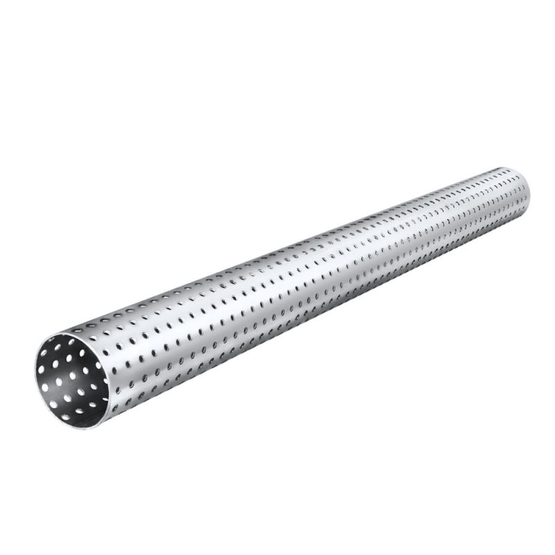 FORTLUFT 4401299 Exhaust Perforated Pipe Stainless Steel, 1.75''/45mm