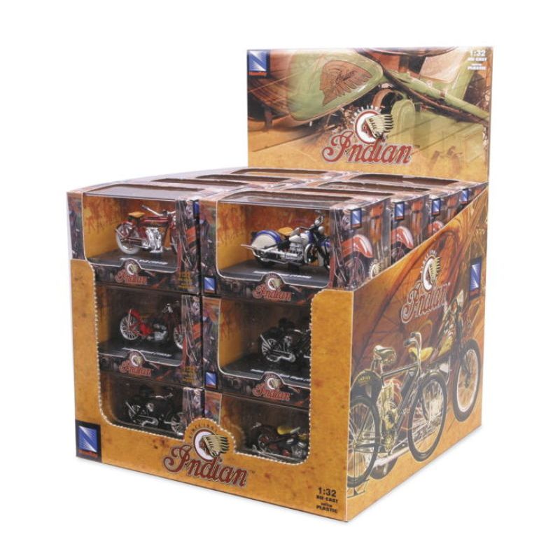 New Ray Toys 06067 Indian Bike Assortment / Scale - 1:32