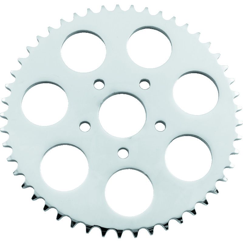 TwinPower 490971 Twin Power 86-92 XL Chrome Disc Brake Rear Sprocket 49 Tooth Flat