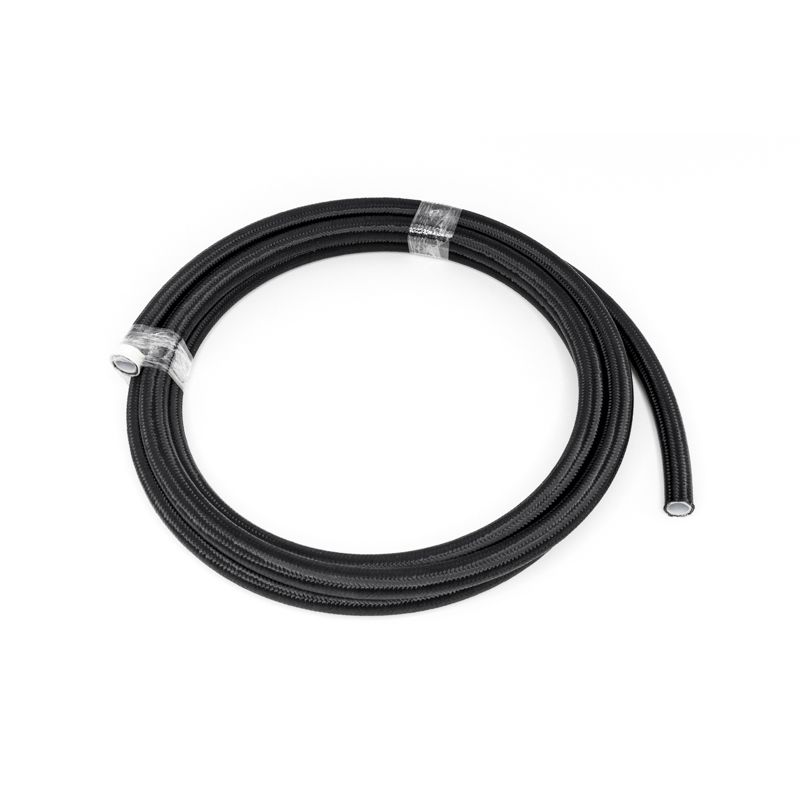 #6 Black Nylon Braided PTFE Hose  10 feet