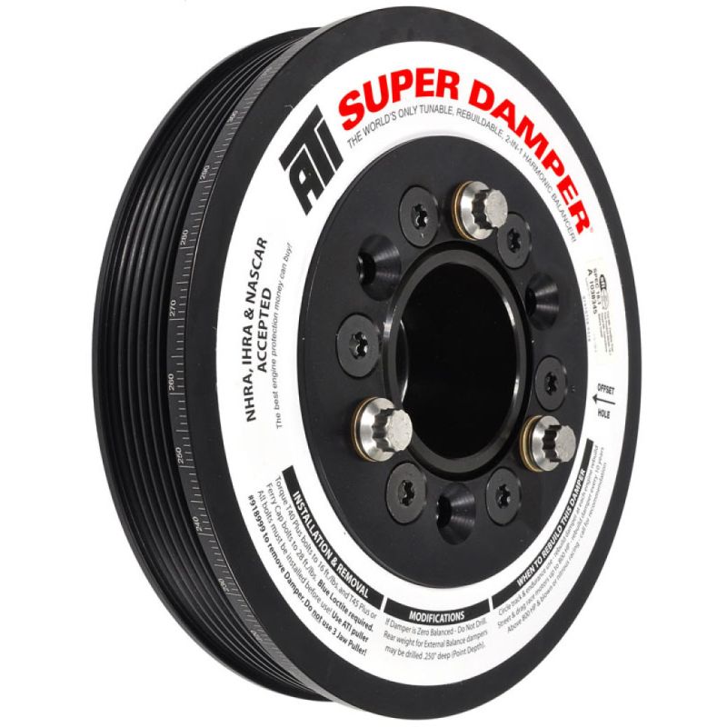 ATI ATI918854 Damper - 7.48in - Alum LW - 6/4 Grv - LSA - 09-15 Cadillac CTS-V (Excl SC Pulley)