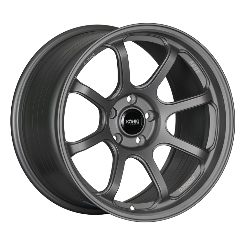 Konig F6SX0751445G Forged F6SX 17x10 5x114.3 ET45 Satin Grey Wheel (Knurled Bead)