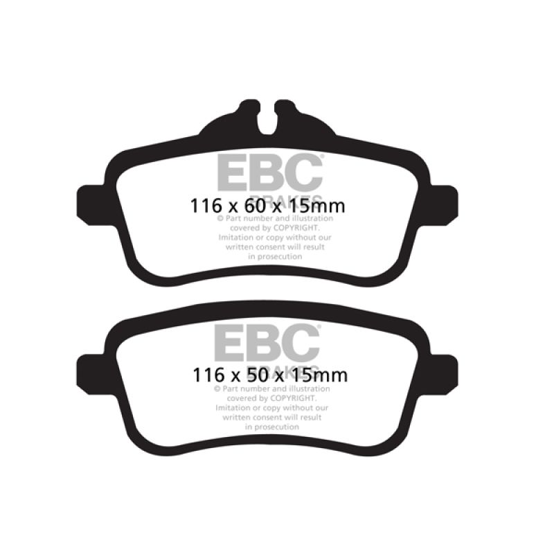EBC UD1630 13-16 Mercedes-Benz GL350 3.0 TD Ultimax2 Rear Brake Pads