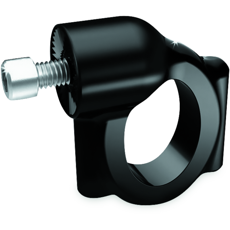 Kuryakyn 3116 Side Mount License Plate Holder Clamp 86-17 Softails Gloss Black