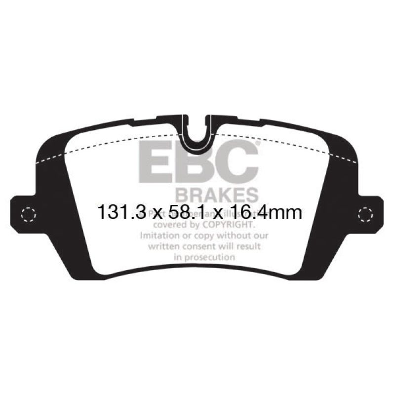 EBC DP62161 13+ Land Rover Range Rover 3.0 Supercharged Greenstuff Rear Brake Pads