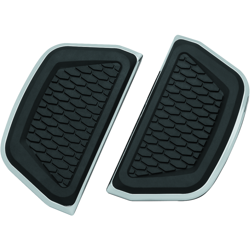 Kuryakyn 5902 Hex Passenger Board Inserts Chrome