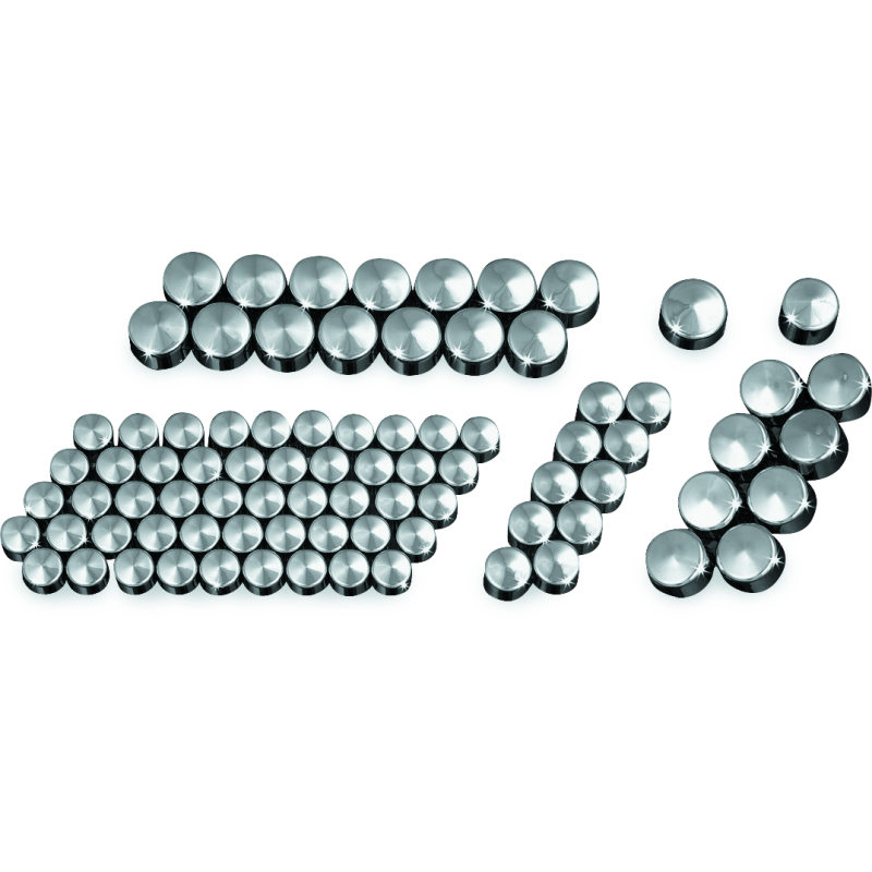 Kuryakyn 2450 Kool Kaps Engine Kit Twin Cam & Evolution Motors Chrome