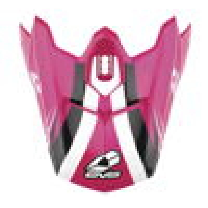 EVS H16T3W-VSPWBK T3 Works Visor - Pink/White/Black