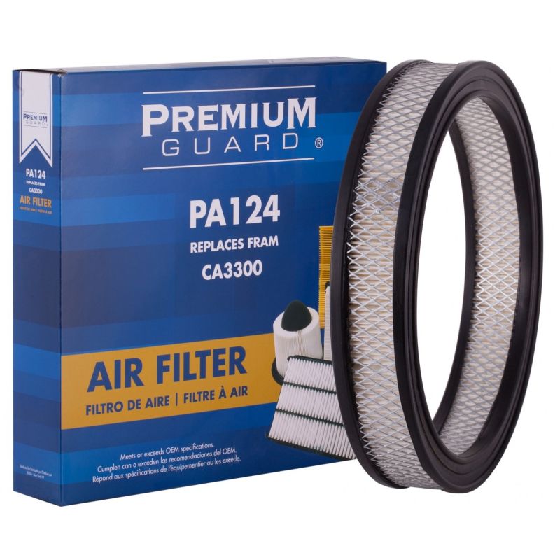 PRONTO FILTERS PA124 | Fits 1986-82 Ford F-150, F-250, F-350, 1983-82 F-100, 1983-78 Fairmont, 1974-70 Maverick, 1973-69 Mustang, 1986-82 Bronco, 1982-81 Granada, 1988 Toyota Pickup | PG Engine Air filter