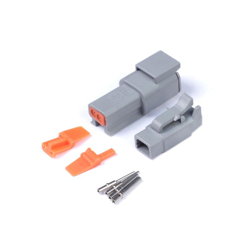 Haltech HT-031012 Matching Set of Deutsch DTM-2 Connectors 7.5 Amp Plug & Pins