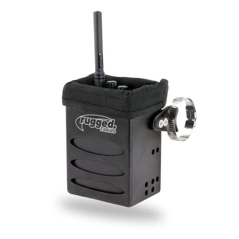 Rugged Radios RBOX-XL Aluminum Radio Box for Handheld Radios - Universal Mounting