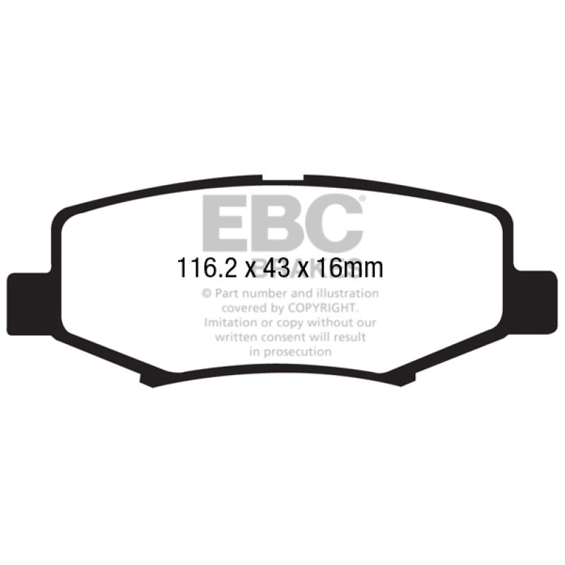 EBC DP61799 06-11 Dodge Nitro 3.7 Greenstuff Rear Brake Pads