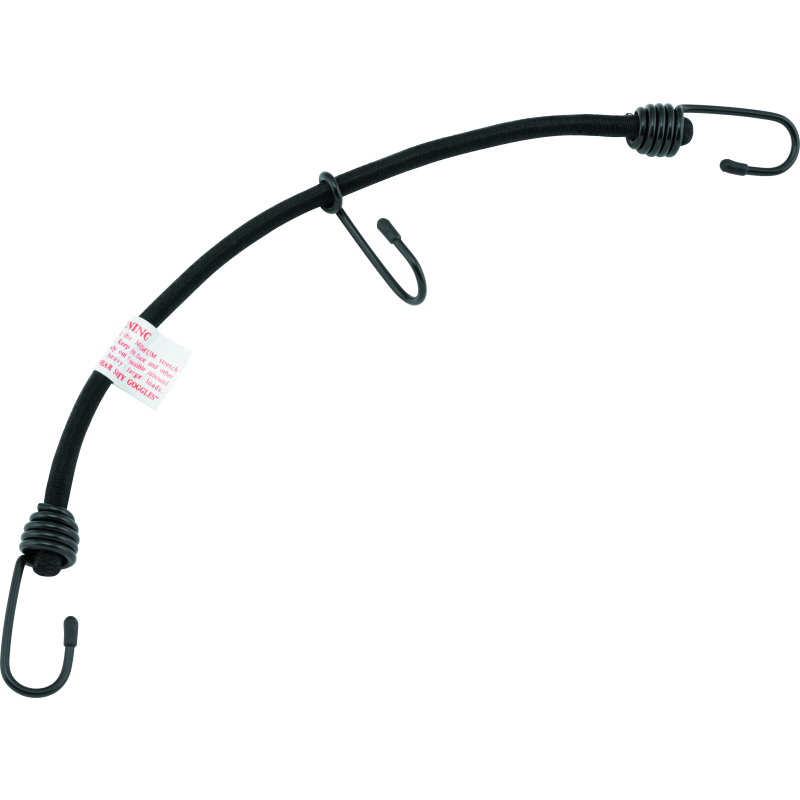 BikeMaster 100138 Bungee 18in Heavy Duty 3 Hook Black