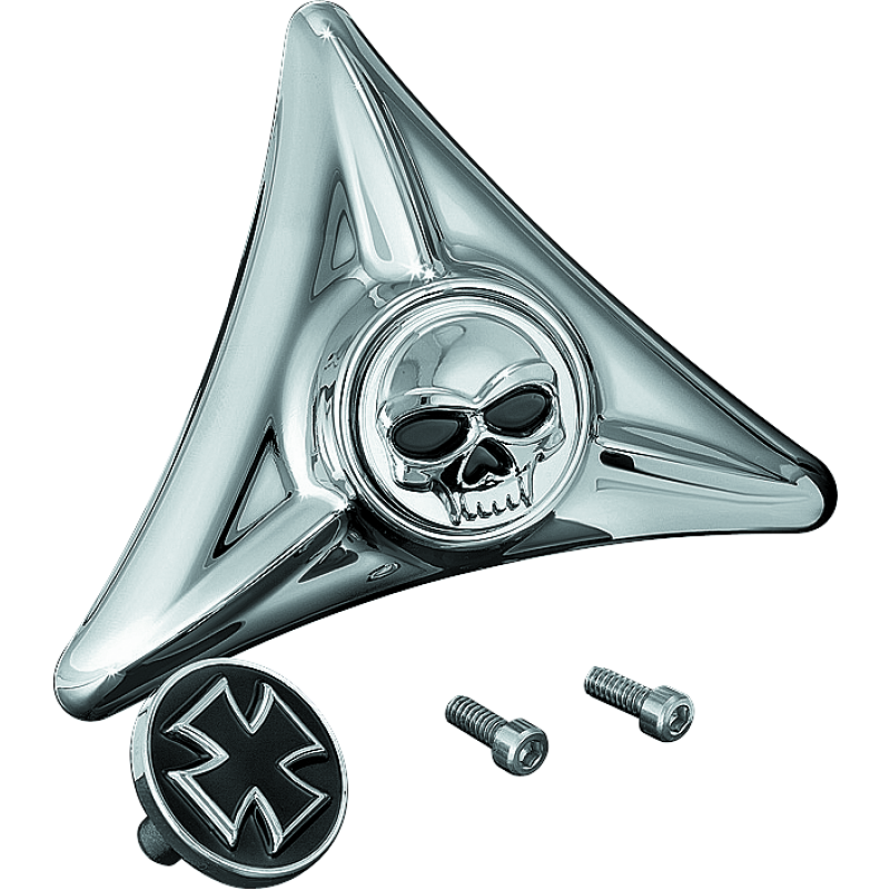 Kuryakyn 3158 License Plate Mounting Hole Covers Zombie Chrome