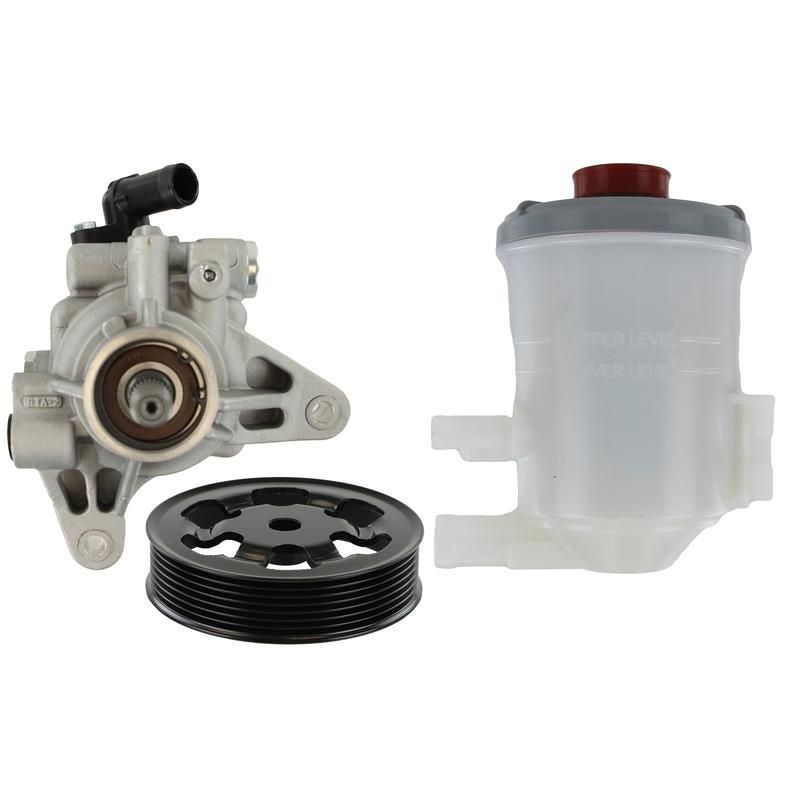 ATLANTIC AUTO ENTPRS 5707NKTE AAE New Hydraulic Power Steering Pump Kit, Includes Pulley, Return Pipe Adapter