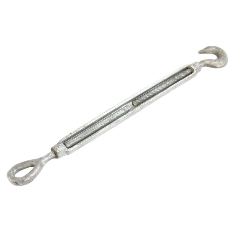 Forney 61325 Turnbuckle, Hook and Eye, 1/2-Inch-by-12-Inch Bracket Length